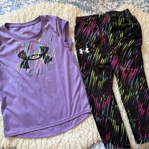 Girls Under Armour Matching Set